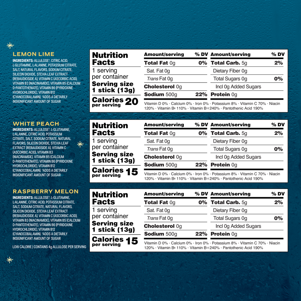 Trio Sample Pack SF - Anytime Hydration For Gym Bags