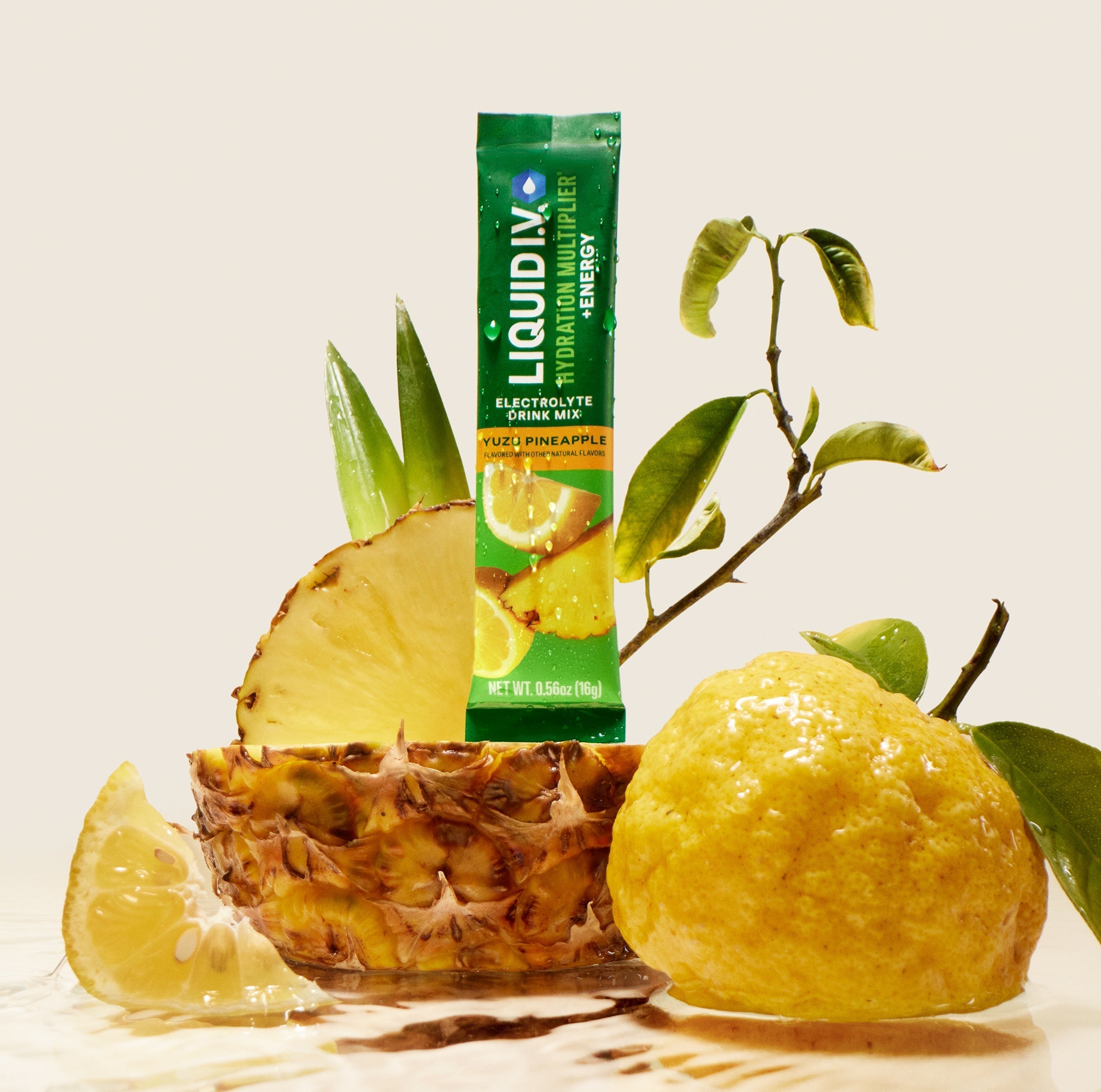 Yuzu Pineapple Hydration Multiplier® +Energy - Travel Ready Hydration Made Simple