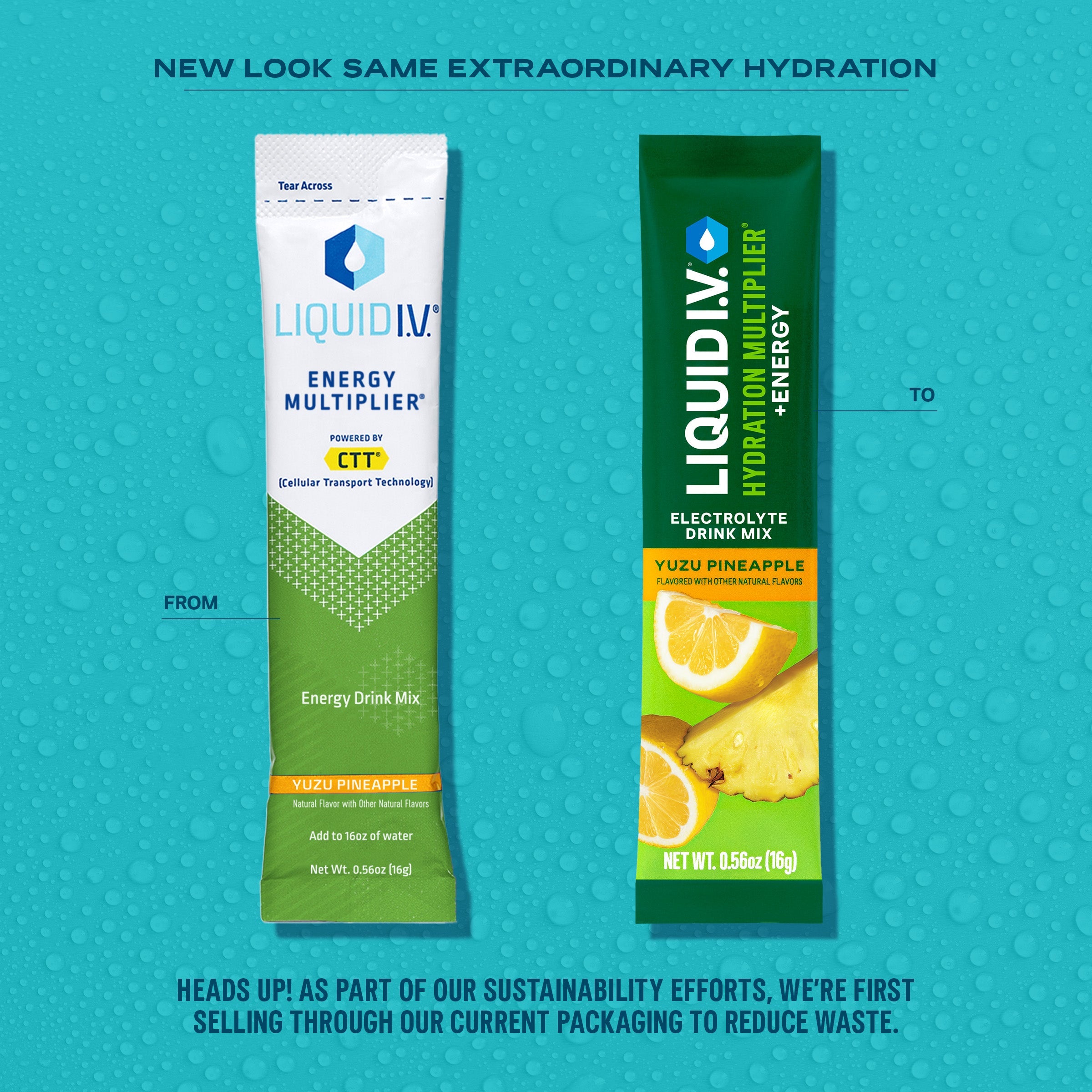 Yuzu Pineapple Hydration Multiplier® + Energy - On The Go Hydration For Workout Days