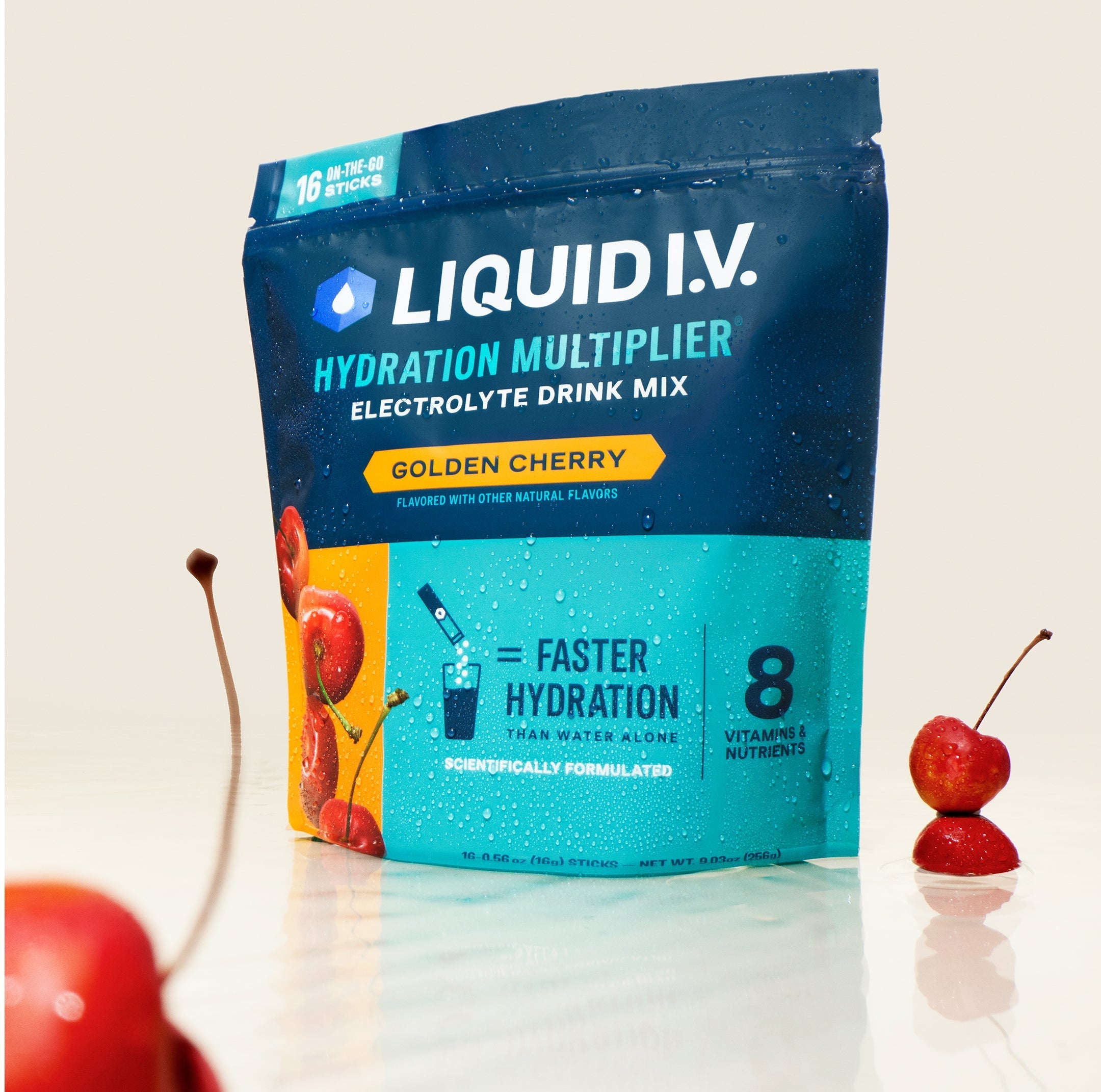 Golden Cherry Hydration Multiplier - Fresh Taste Drink Mix For Water