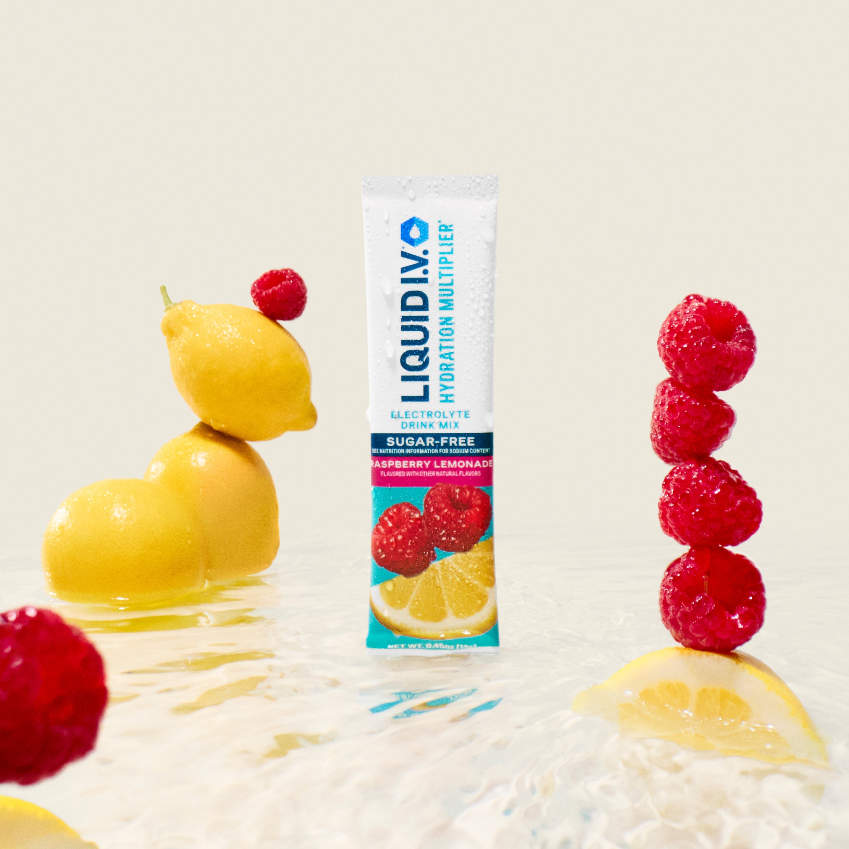 Raspberry Lemonade Hydration Multiplier® Sugar-Free - Balanced Drink Mix Packets