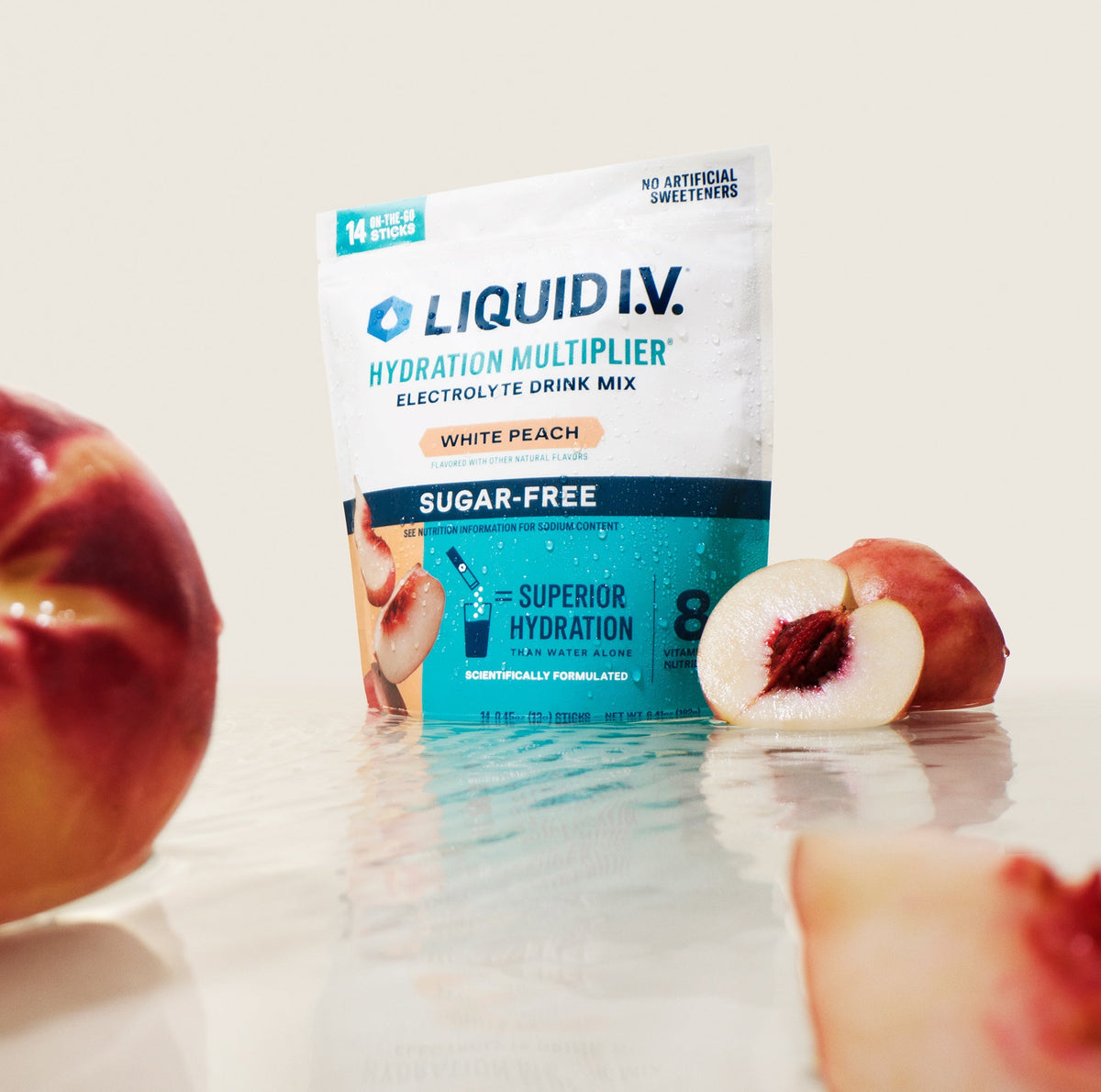 White Peach Hydration Multiplier Sugar-Free - Smooth Taste Electrolyte Drink Mix
