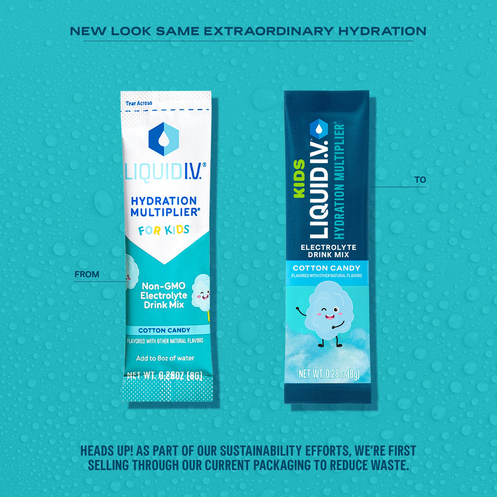 Cotton Candy Hydration Multiplier® For Kids (Old) - Easy Electrolyte Packets