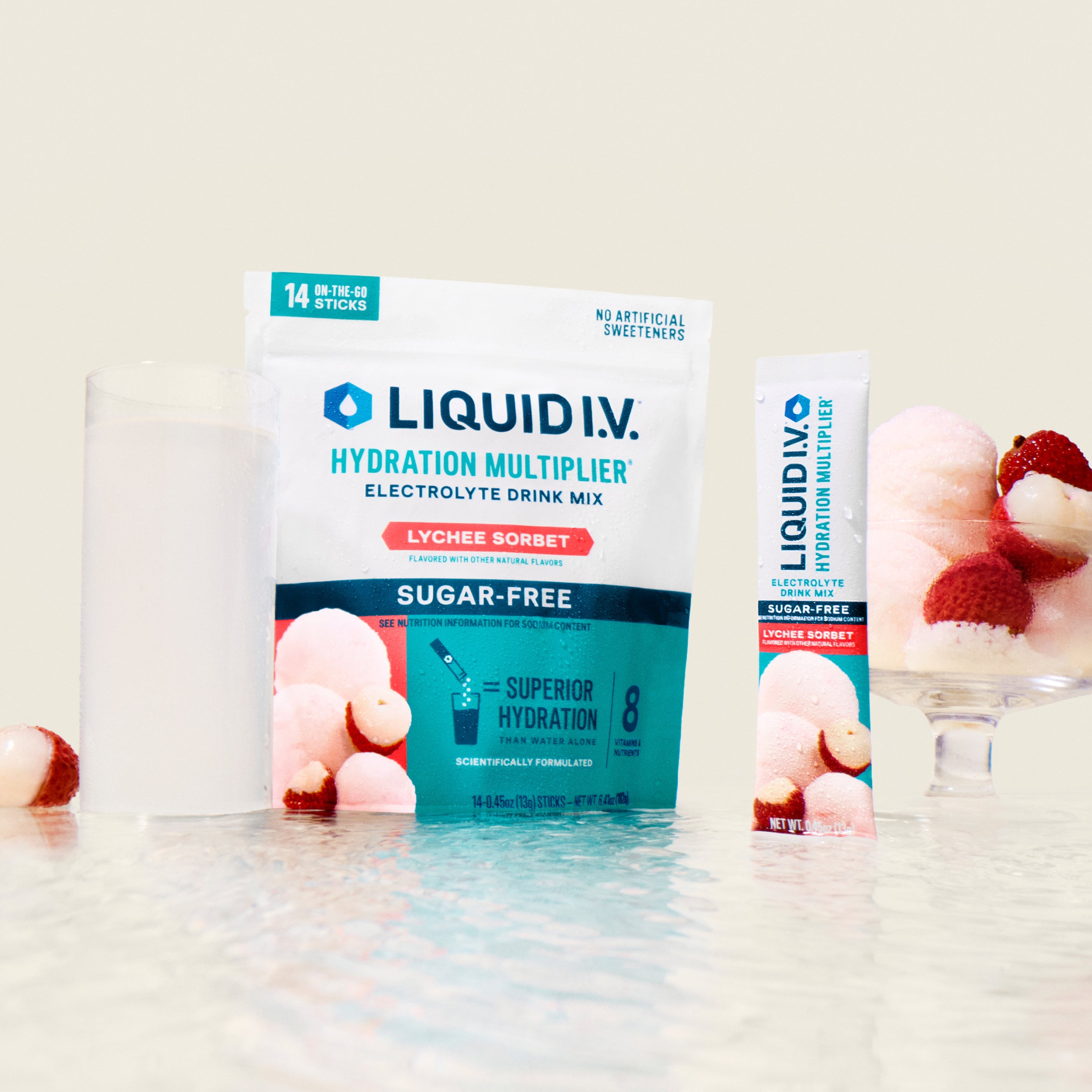 Lychee Sorbet Hydration Multiplier® Sugar-Free - Everyday Hydration For Everyday Sips