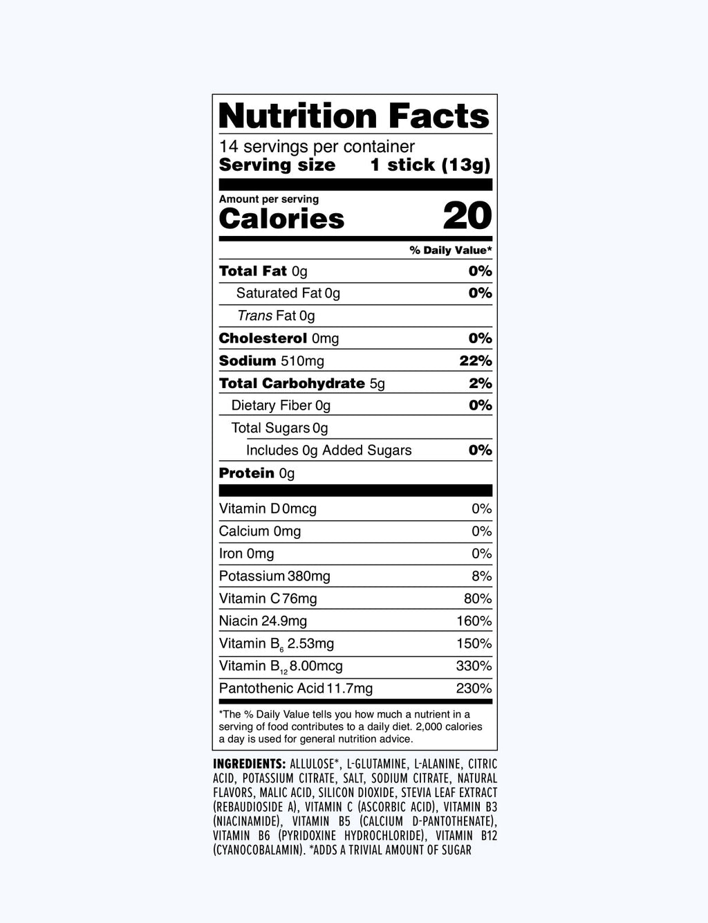 3ct Sugar-Free Sample Pack - CX ONLY - Travel Ready Drink Mix For Water