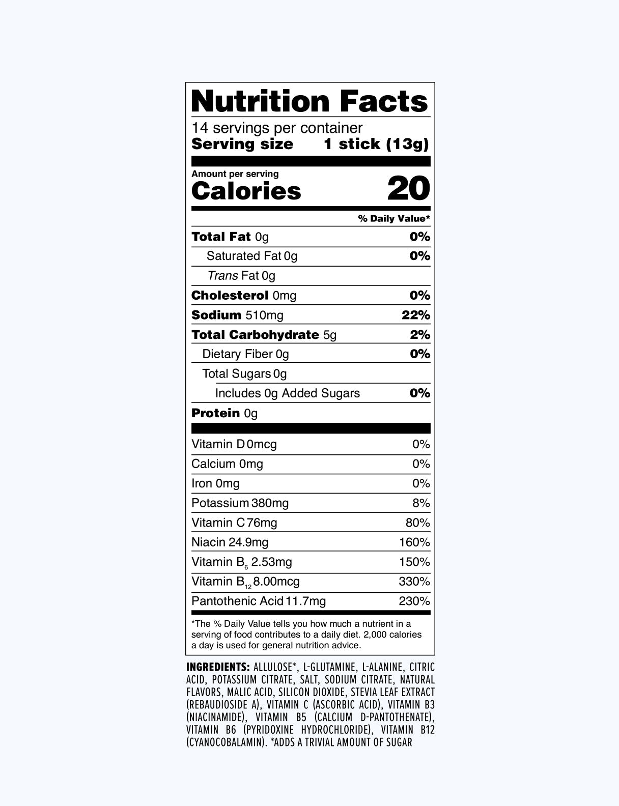 3ct Sugar-Free Sample Pack - CX ONLY - Travel Ready Drink Mix For Water
