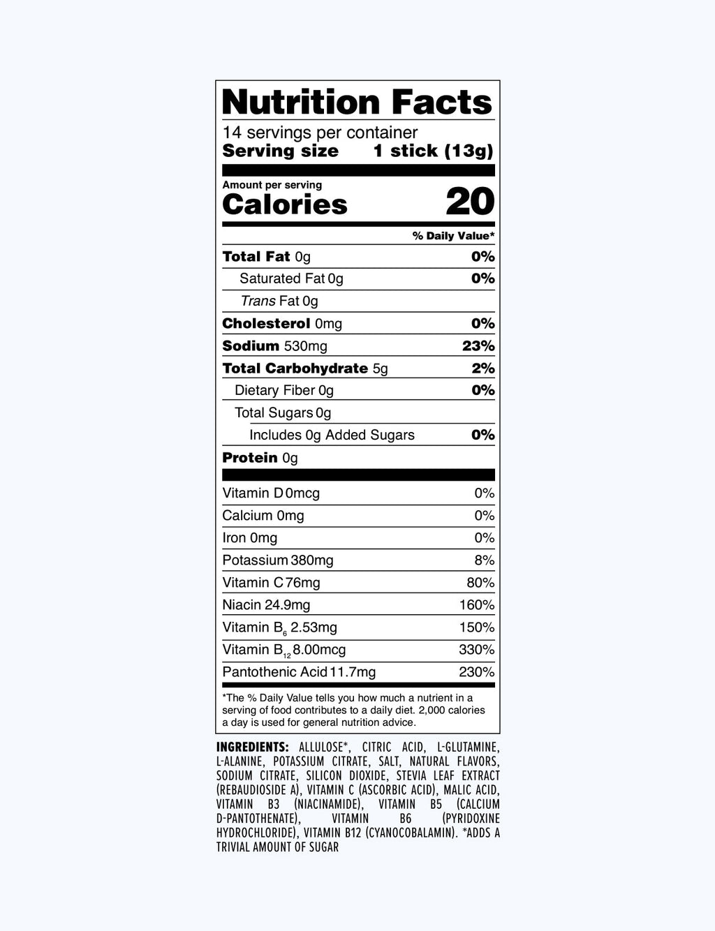 3ct Sugar-Free Sample Pack - CX ONLY - Travel Ready Drink Mix For Water