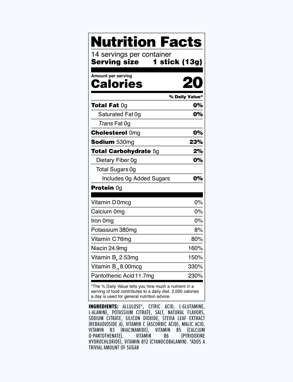 3ct Sugar-Free Sample Pack - CX ONLY - Travel Ready Drink Mix For Water