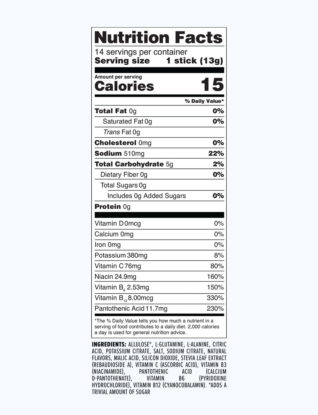 3ct Sugar-Free Sample Pack - CX ONLY - Travel Ready Drink Mix For Water