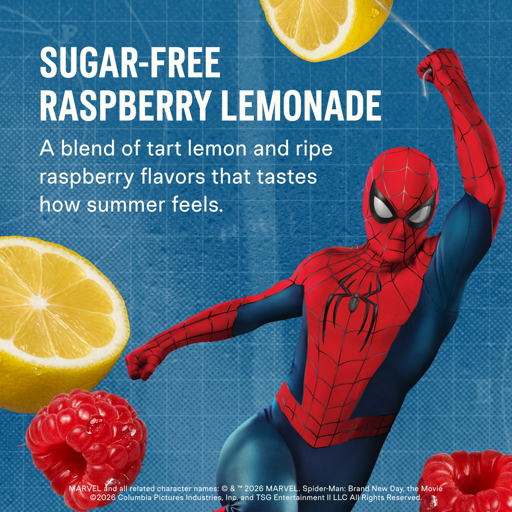 Limited Edition Spider-Man Raspberry Lemonade Hydration Multiplier® Sugar-Free - Balanced Electrolyte Powder