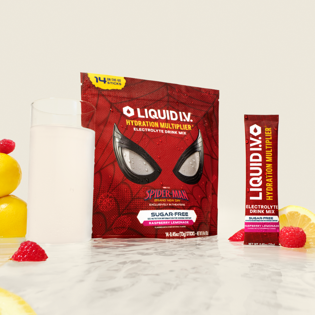 Limited Edition Spider-Man Raspberry Lemonade Hydration Multiplier® Sugar-Free - Balanced Electrolyte Powder