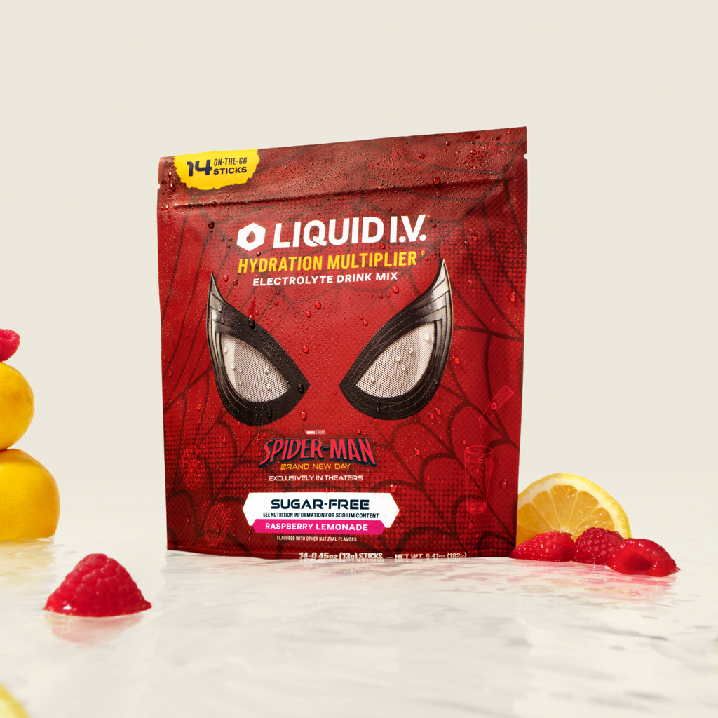 Limited Edition Spider-Man Raspberry Lemonade Hydration Multiplier® Sugar-Free - Balanced Electrolyte Powder