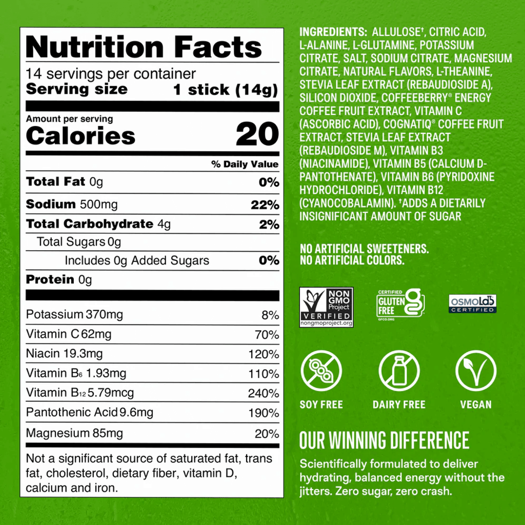 Pomegranate Punch Hydration Sugar-Free Energy Multiplier® - Fresh Taste Hydration Powder