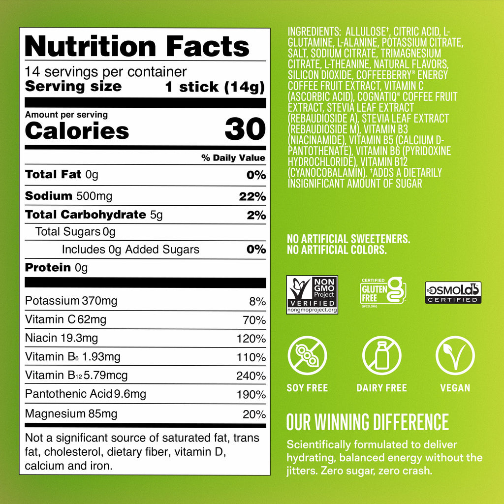 Lime Margarita Sugar-Free Energy Multiplier® - Light Flavor Electrolyte Packets