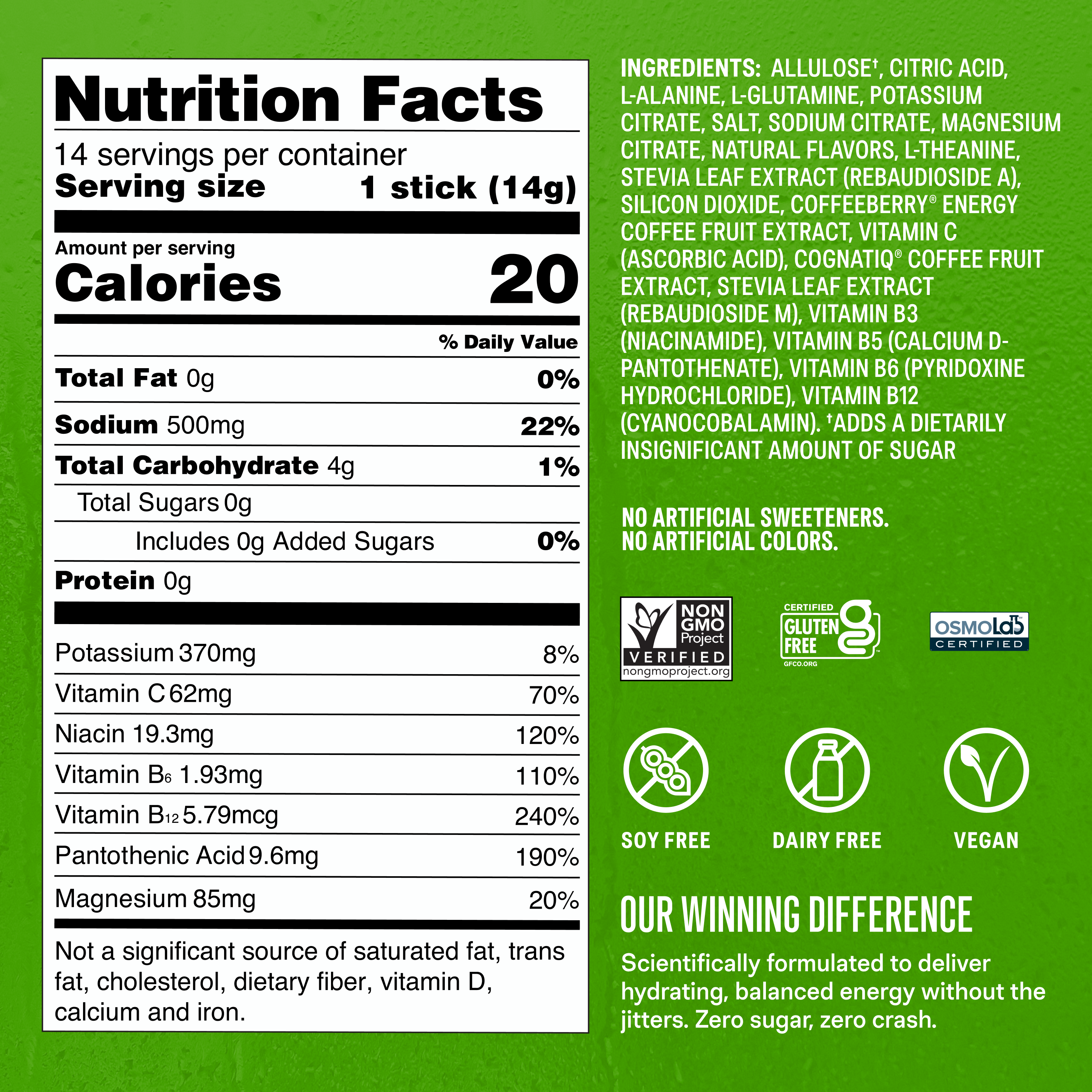 Blackberry Lemonade Hydration Sugar-Free Energy Multiplier® - Daily Hydration For Backpacks