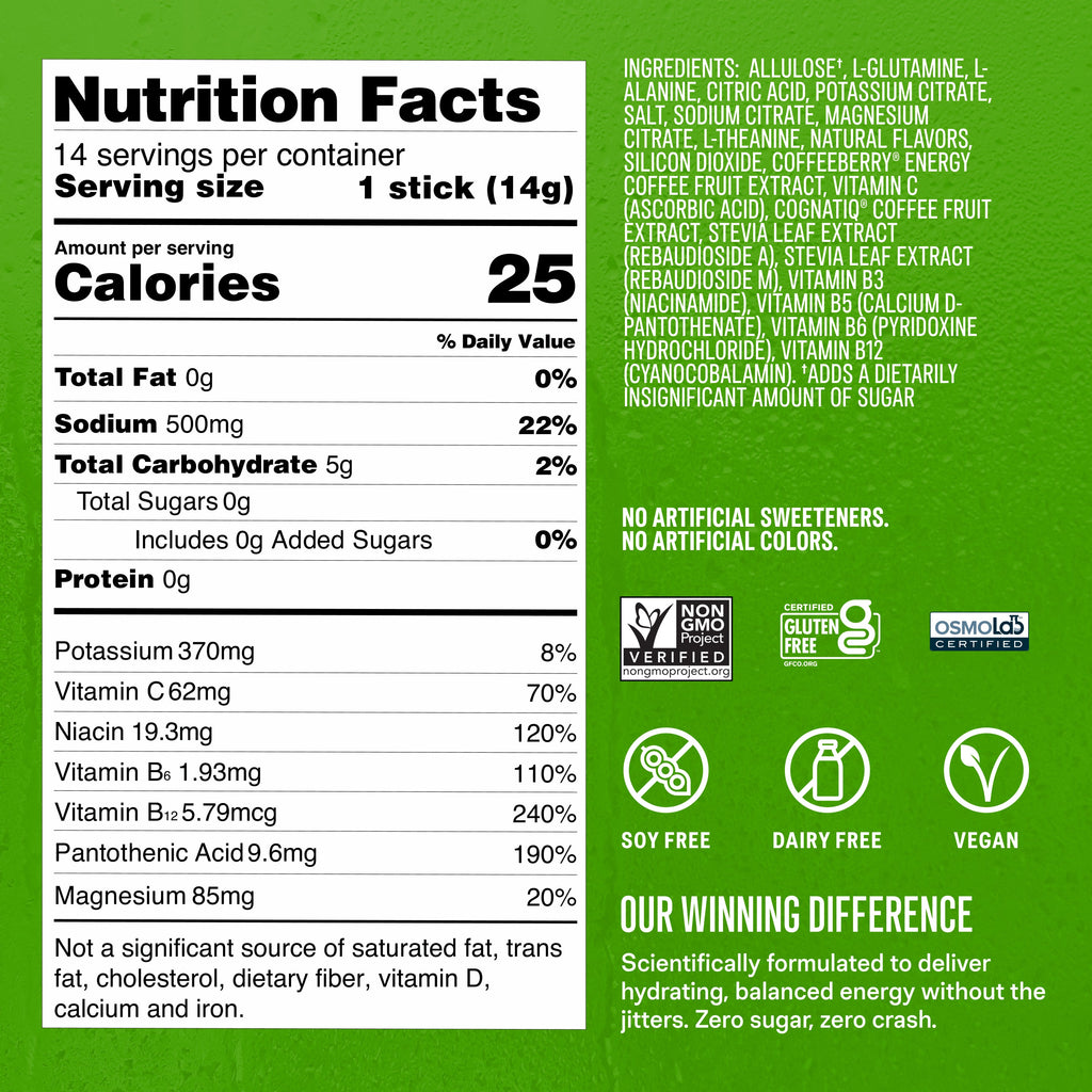 Fruit Punch Hydration Sugar-Free Energy Multiplier® - Morning Ready Drink Mix Packets