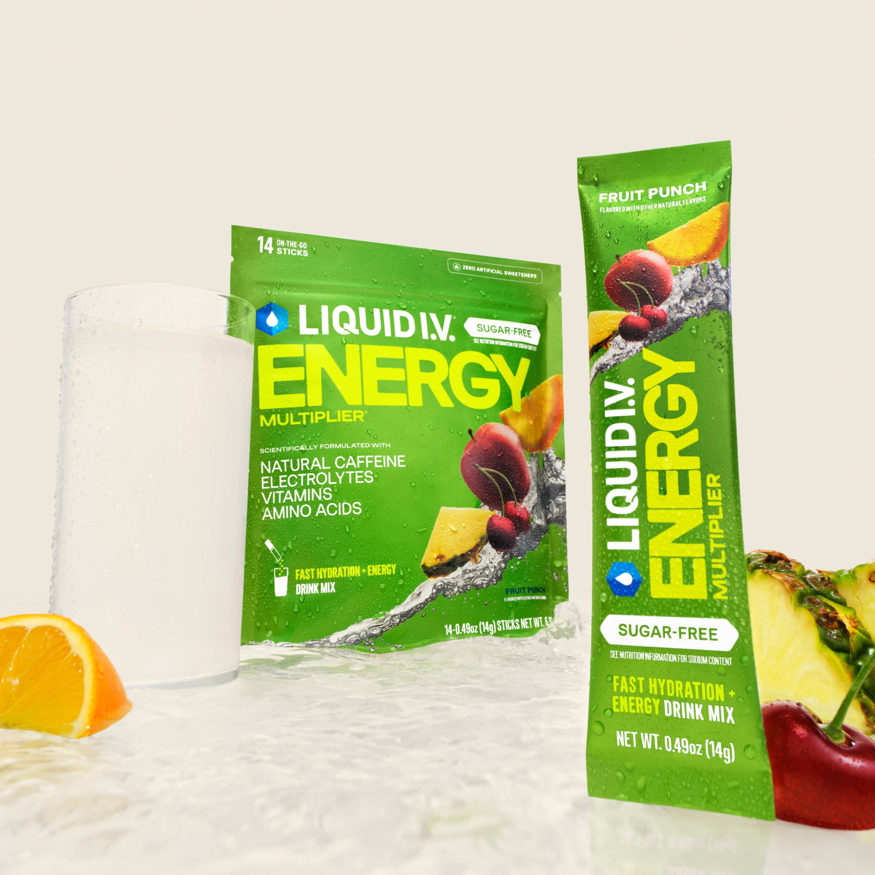 Sugar-Free Energy Fruity Bundle - Smooth Taste Hydration Powder